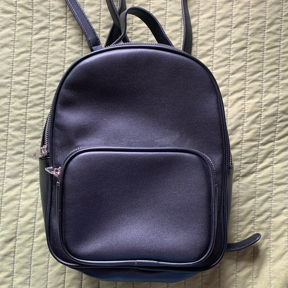 Mini black backpack